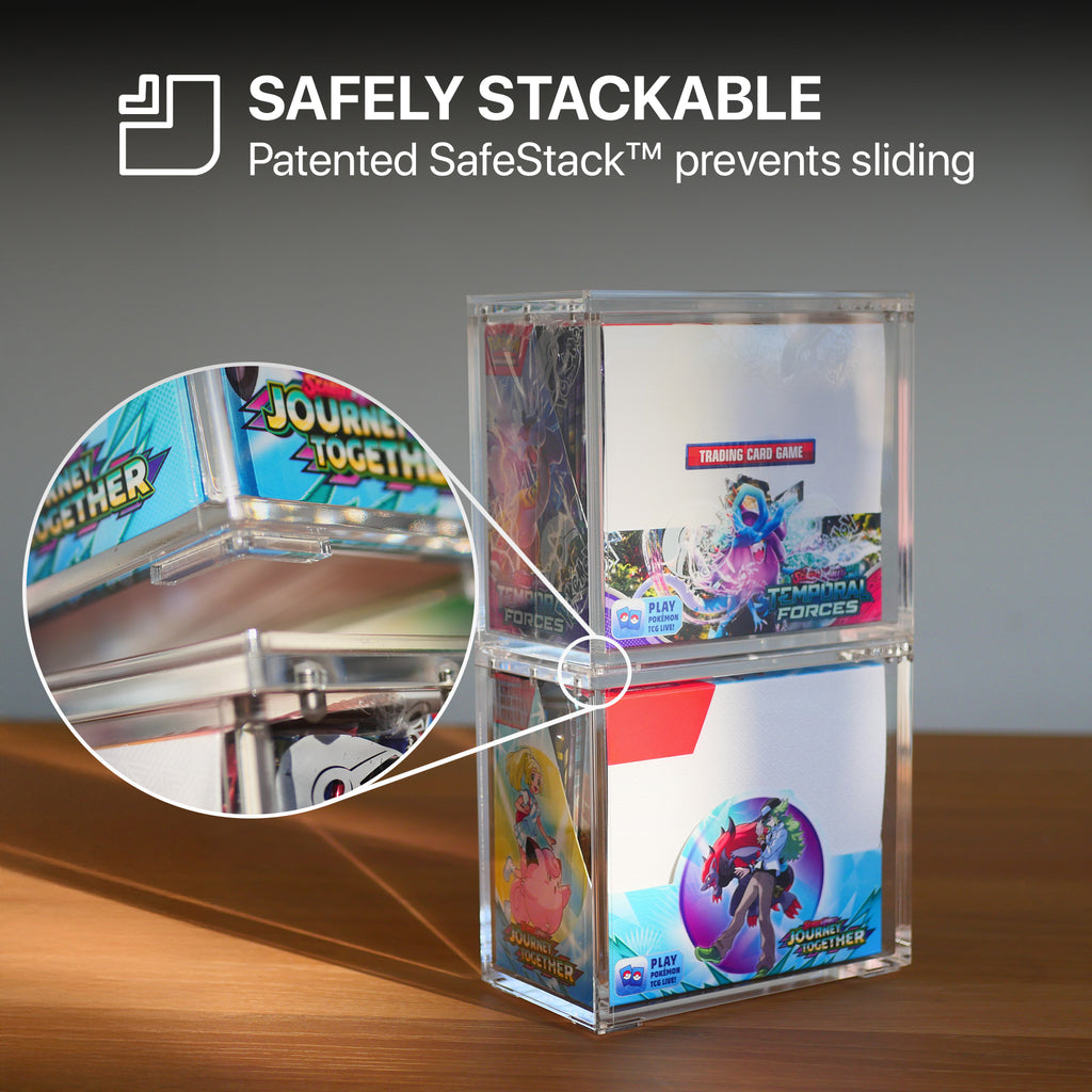 Safegaard™ Stackable Acrylic Case for (ENG) Pokémon Booster Box Display